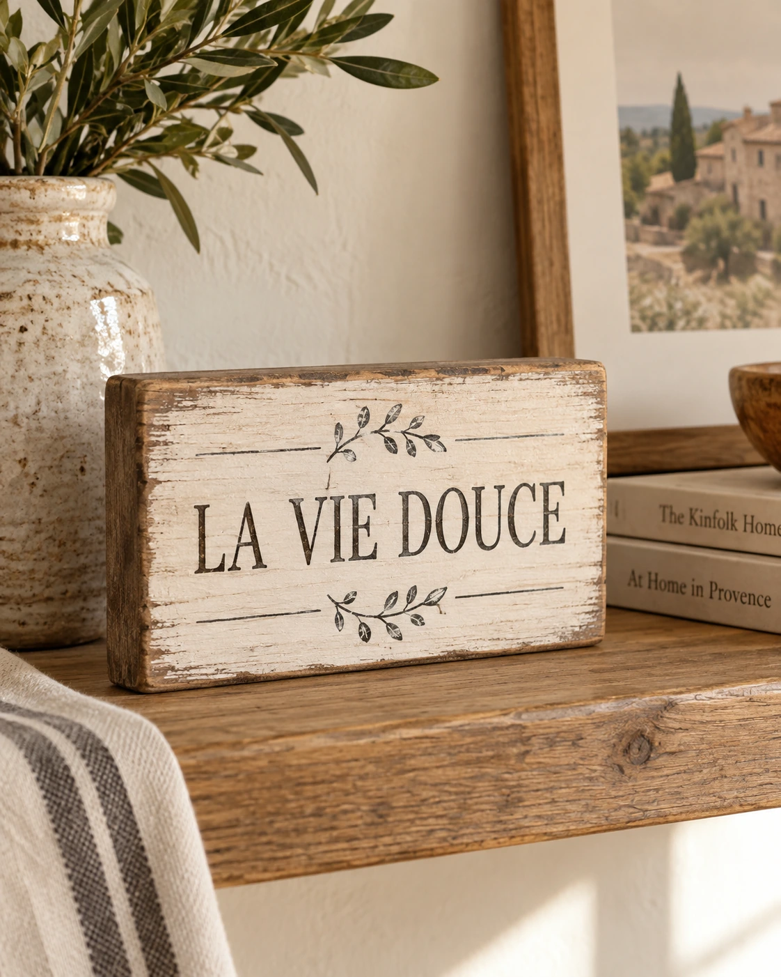 La Vie Douce displayed in a warm styled setting