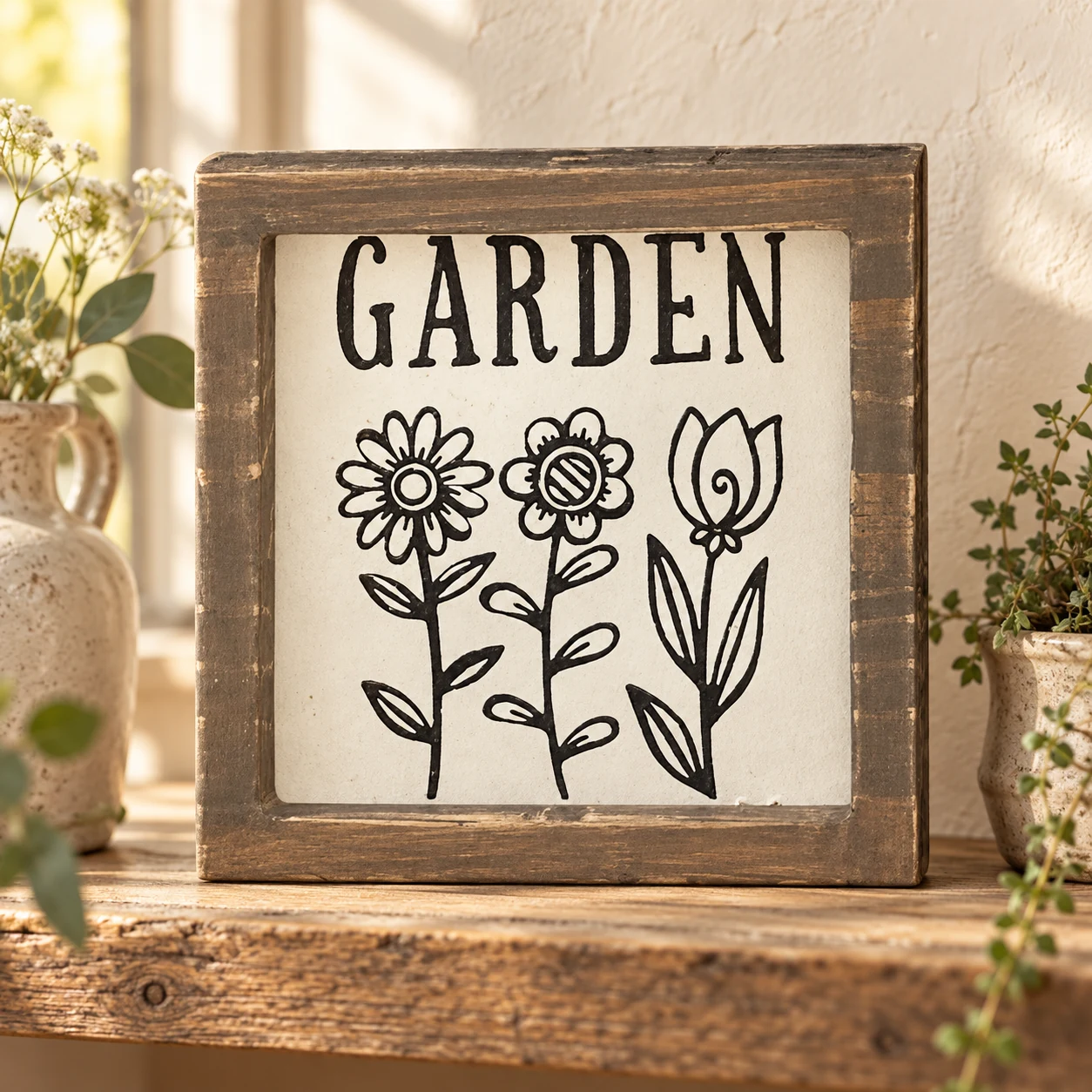 Garden Flowers in a warm styled setting