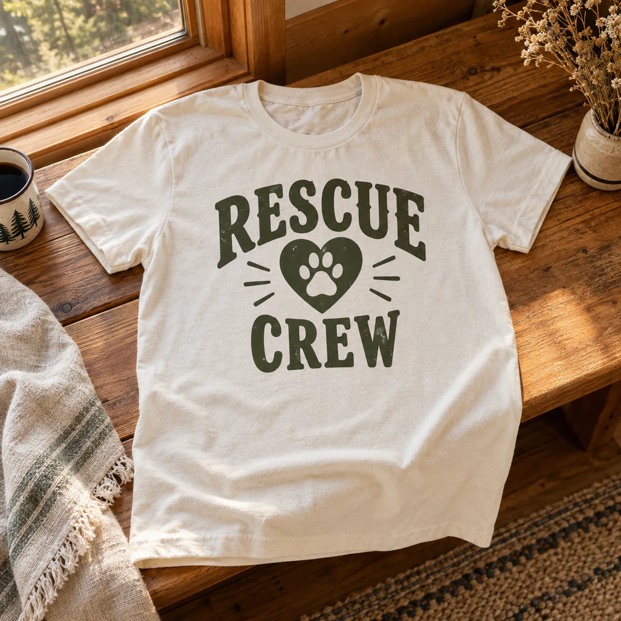 Rescue Crew in a warm styled setting