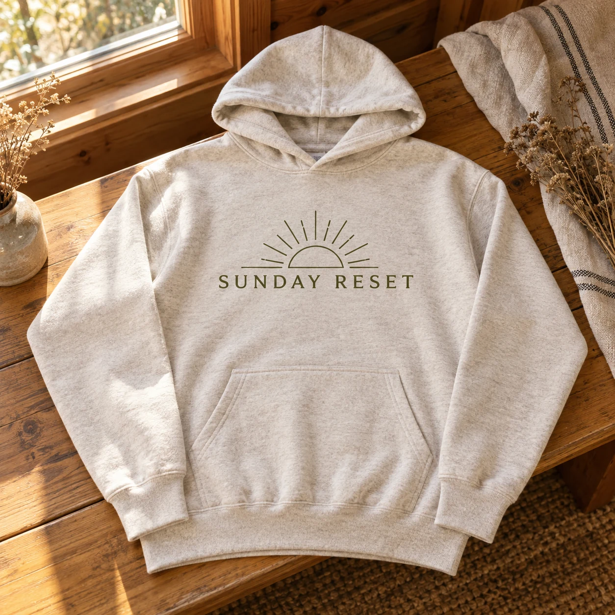 Sunday Reset in a warm styled setting