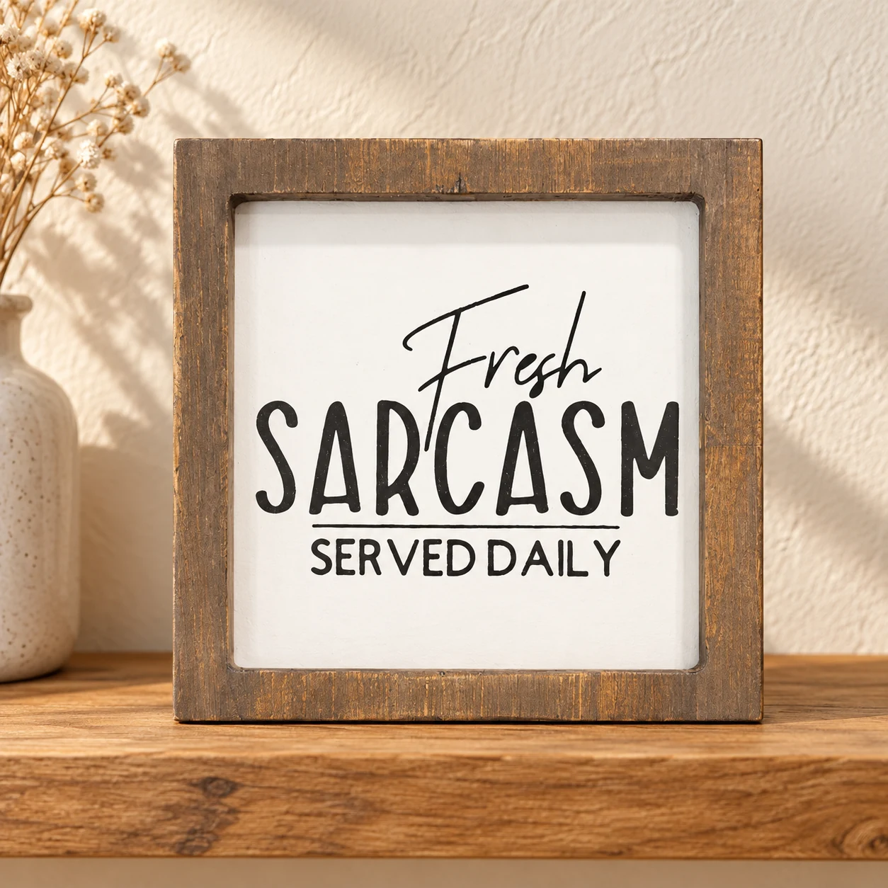 Fresh Sarcasm Served Daily in a warm styled setting
