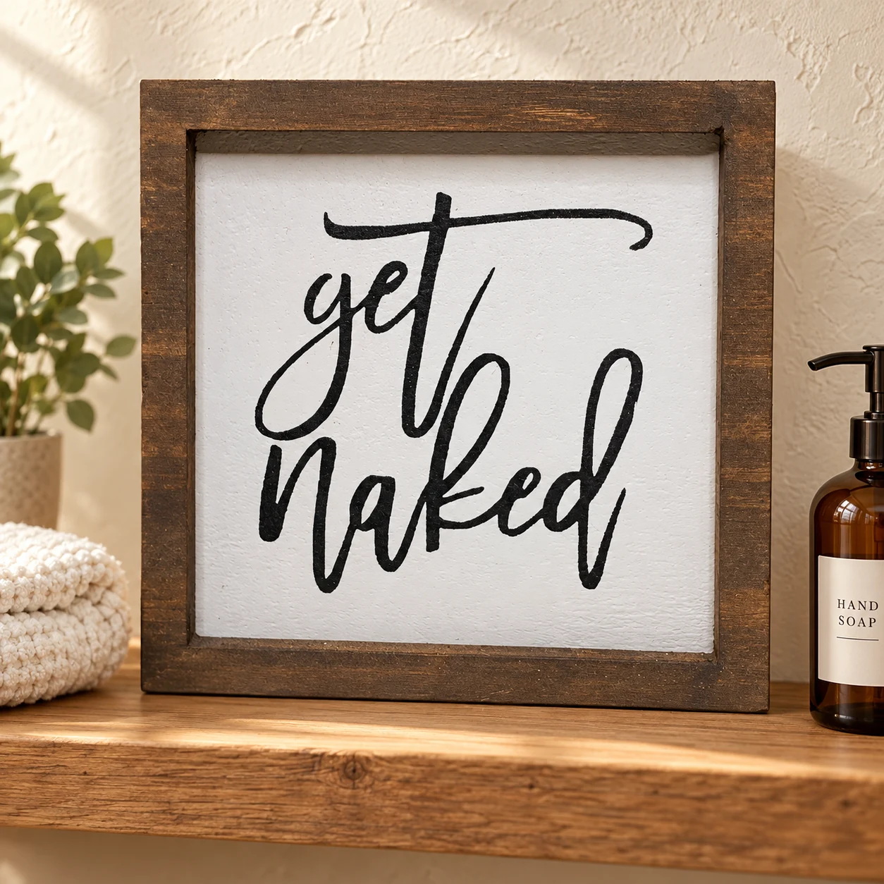 Get Naked in a warm styled setting
